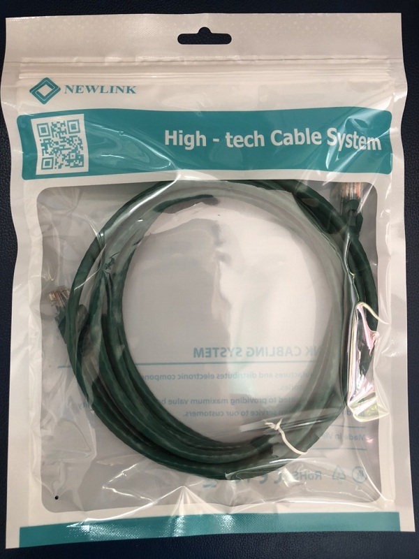 Dây mạng 0,3M Cat6 NewLink NL-1001FGR (xanh lá)